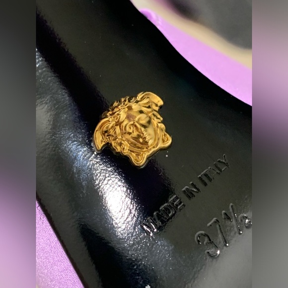 Versace Frame Slingback Sandal Size 37.5 - Picture 10 of 12